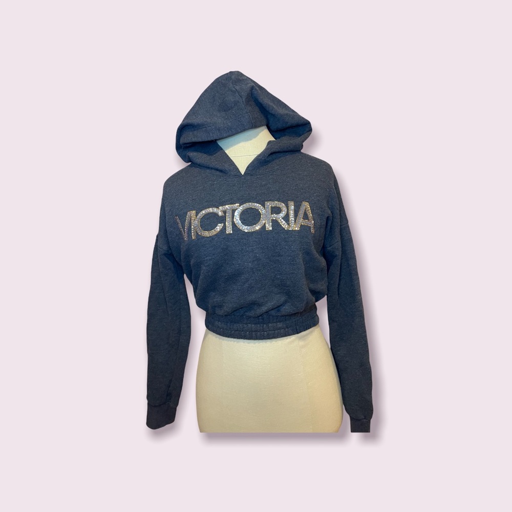 Victoria’s Secret grey sequins hoodie